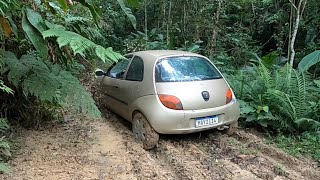 TESTAMOS O FORD KA COM PNEU AGRÍCOLA NA TRILHA DA ONÇA [upl. by Aisila]