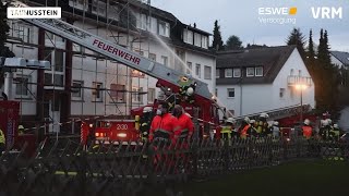 Dachstuhlbrand in TaunussteinBleidenstadt [upl. by Lipcombe756]