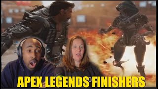 Non Apex Legends Players React To Apex Legends All Finishers [upl. by Esinek]