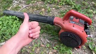 Homelite 150 MPH 400 CFM 2 Cycle Handheld Gas Leaf Grass Blower Review [upl. by Baler793]