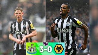 Newcastle vs Wolves 30 EPL highlights 2024  Isak goal  Gordon goal  Livramento goal [upl. by Stuppy47]