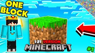 STARTING A NEW MINECRAFT ONE BLOCK SURVIVAL Series 1 [upl. by Lecia]