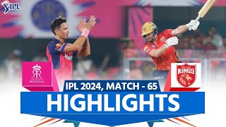 RR vs PBKS IPL 2024 Highlights Rajasthan Royals vs Punjab Kings  Full Match Highlights [upl. by Amero]