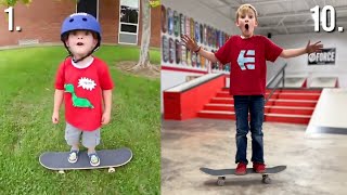 0 TO 10 YEARS OLD SKATEBOARDING JOURNEY  Ryden Schrock [upl. by Meer917]