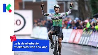 Sanne Cant is al voor de 14de keer Belgisch kampioen veldrijden [upl. by Radman]