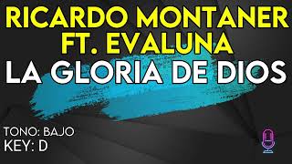 Ricardo Montaner Ft Evaluna  La Gloria De Dios  karaoke Instrumental  Bajo [upl. by Sims]