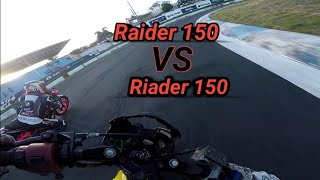 RAIDER 150 VS RAIDER 150 FULL TRACK [upl. by Andaira]