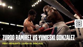 FIGHT HIGHLIGHTS  Zurdo Ramirez vs Yunieski Gonzalez [upl. by Gnidleif]