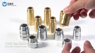 DampR Brass Pipe Extension Threaded Fitting for Plumbing [upl. by Goto]