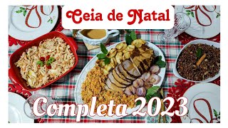 O Cardápio Completo para sua Ceia de Natal 2023 ceiadenatal [upl. by Claudina402]