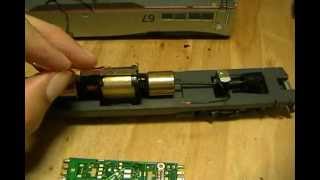 06202012 Advanced DCC  Custom Install on an Athearn Amtrak P42  Part 1 [upl. by Enyawed283]