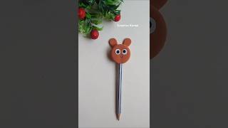 Easy kids craft 😱shorts viralvideo trending amaira youtubeshorts viralshorts penciltopper yt [upl. by Mllly]