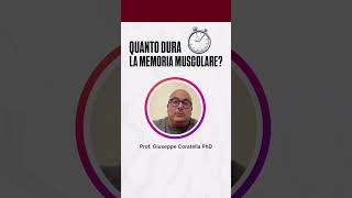 QUANTO DURA la MEMORIA MUSCOLARE Prof Giuseppe Coratella PhD short memoriamuscolare [upl. by Odraode]