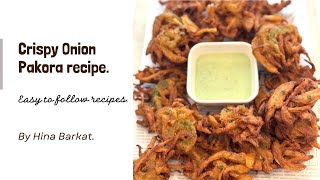 Crispy Onion Pakora  Pakistani Recipes  Hina Barkat [upl. by Zachar]