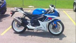 2011 Suzuki GSXR600 Blue and White [upl. by Leacock]