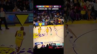 PART 1  LeBron Historic TripleDouble 👑 Grizzlies vs Lakers nba shorts [upl. by Aihsatan631]