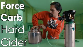 How to Keg Carbonate Hard Cider  My Method [upl. by Ordnasela]