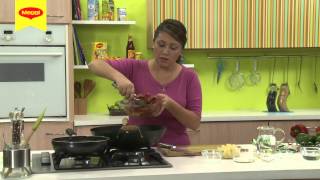 Recetas MAGGI®  Arroz con fideo tostado y lomo a la piña [upl. by Levesque847]