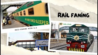 RAILFANING AT WAZIRABAD RAILWAYSTATION [upl. by Aridnere]