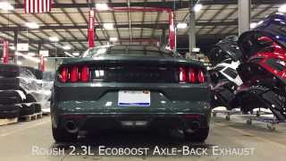 2015 ROUSH Performance 23L Ecoboost AxleBack exhaust [upl. by Nylzzaj471]