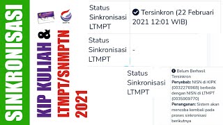 SUKSES SINKRONISASI KIP KULIAH DAN LTMPT SNMPTN 2021 [upl. by Ennove]