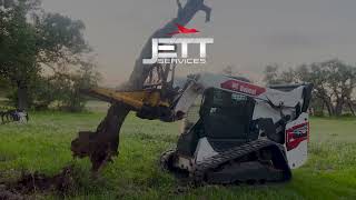 Skid Steer Land Clearing in Cuero Texas  Jett Services [upl. by Castra118]