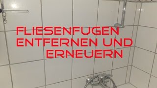 Fugen entfernen und erneuern Mit dem BOSCH GWS 10876 VEC [upl. by Lusar]