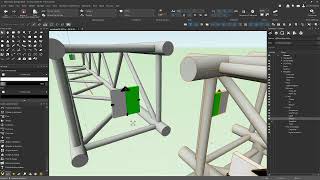 Vectorworks Spotlight 2024 How to connect trusses together in all directions Vectorworksmovies [upl. by Brennen]