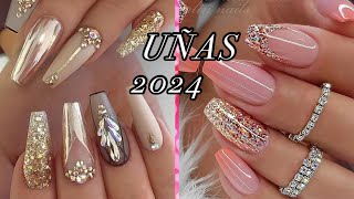 UÑAS ELEGANTES 2024 TENDENCIAS DE MODA PARA CHICAS CON MUCHO ESTILO [upl. by Alenoel]