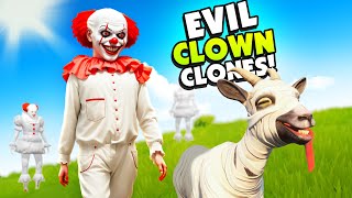 I CLONED Evil Clowns And GHOSTS in Goat Simulator 3 [upl. by Rachele461]