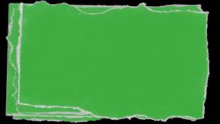 PAPER TEAR OVERLAY GREEN SCREEN [upl. by Akirdnas]