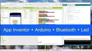 MIT App Inventor  Arduino  BluetoothLed  Control inalámbrico [upl. by Aihsema]