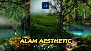 FREE 50 PRESET LIGHTROOM  ALAM AESTHETIC  LIGHTROOM TUTORIAL [upl. by Aciamaj]