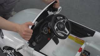 How to Install a Tobbi Licensed Mercedes Benz AMG Kids Ride On Car  TH17K0289TH17H0288TH17R0600 [upl. by Leahcimed711]