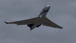 Thrive Gulfstream G600 N715VM Departing Seattle Boeing Field [upl. by Nibbor]