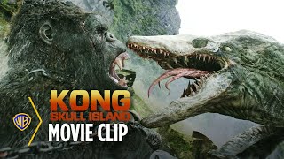 Kong Skull Island  Kong vs Skullcrawler  Warner Bros Entertainment [upl. by Kinchen]