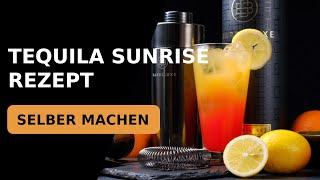 Tequila Sunrise Cocktail Rezept Selber Machen 🍸☀️ [upl. by Conyers]