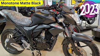 Suzuki Gixxer 2023 New Model । Suzuki Gixxer 155 Monotone Review । Matte Black Colour । Bike City [upl. by Otina]