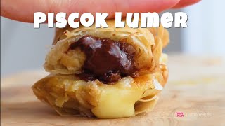 Cara Membuat Piscok Lumer Kulit Lumpia  Pisang Coklat Lumer Kekinian [upl. by Ikkaj]