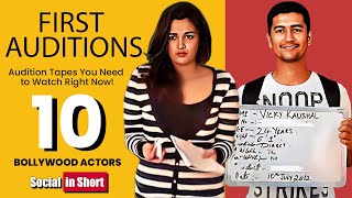 Top 10 First Audition Of Famous Bollywood Actors [upl. by Lankton]