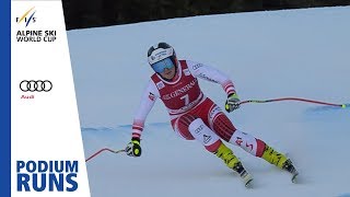 Ramona Siebenhofer  Ladies Downhill  Val Gardena  3rd place  FIS Alpine [upl. by Suivatra833]