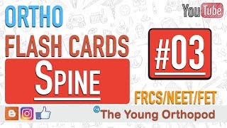 Ortho Flash Cards  Spine 03  SPINAL CORD INJURY  NEET PG  USMLE  MRCS  The Young Orthopod [upl. by Damiano674]