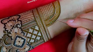 Full hand bridal mehndi design  Latest gorgeous henna design  Unique floral mehndi art  Henna [upl. by Wolfe]