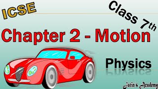 Chapter 2 Motion Class 7 ICSE Physics jatinacademy [upl. by Daahsar88]