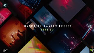 Build Onscroll Panels effect  NEXTJS  GSAP  Web Animations [upl. by Asset625]