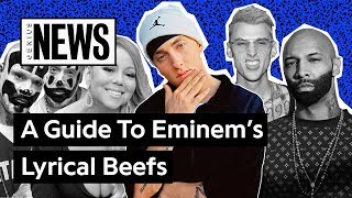 A Timeline Of Eminem’s Lyrical Beefs  Genius News [upl. by Enilrahc]