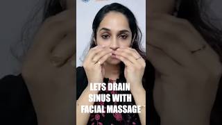 Facial Massage for Sinus Drainage Sinusitis sinusitistreatment yoga faceyoga [upl. by Toomin]