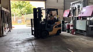 Caterpillar C5000 Propane Forklift 5000lb 3Stage Mast Cat Only 200 hours FOR SALE [upl. by Cecelia843]