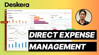 How to create Direct Expense in Deskera [upl. by Ayetal]