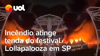 Lollapalooza 2024 Incêndio atinge Autódromo de Interlagos às vésperas do festival veja vídeo [upl. by Aliban]